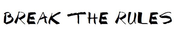 Break The Rules字体