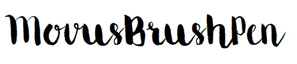 MovusBrushPen字体