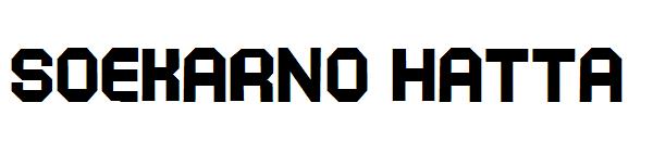 Soekarno Hatta字体