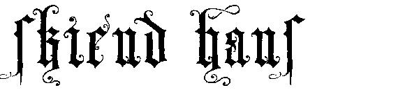 Skjend Hans字体