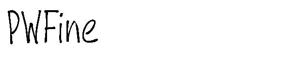 PWFine字体