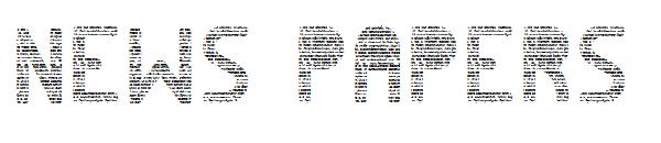 News papers字体