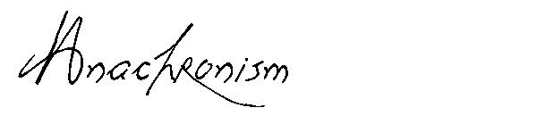 Anachronism字体