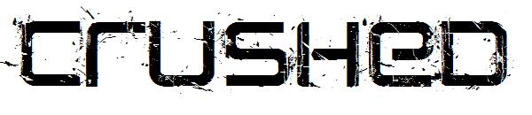 Crushed字体