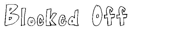 Blocked Off字体