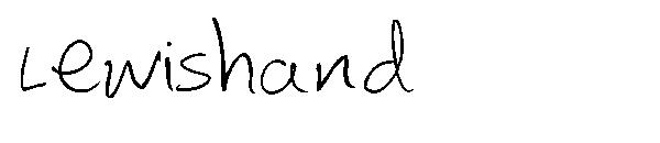 Lewishand字体
