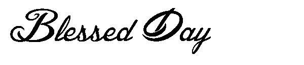 Blessed Day字体