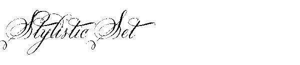 Stylistic Set字体