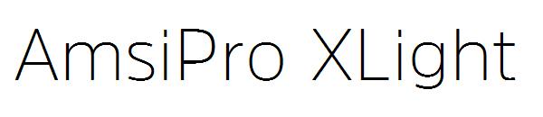 AmsiPro XLight字体