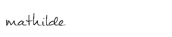 mathilde字体