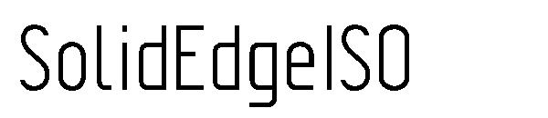 SolidEdgeISO字体