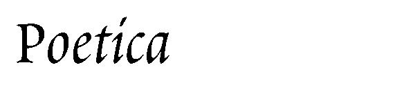 Poetica字体