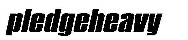 pledgeheavy字体