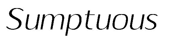 Sumptuous字体