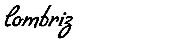 lombriz字体 