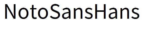 NotoSansHans字体