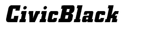 CivicBlack字体