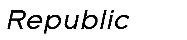 Republic字体