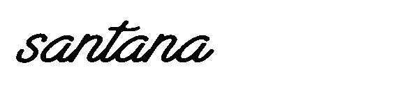 santana字体
