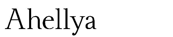 Ahellya字体
