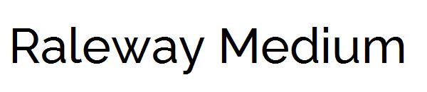 Raleway Medium字体