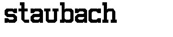 staubach字体