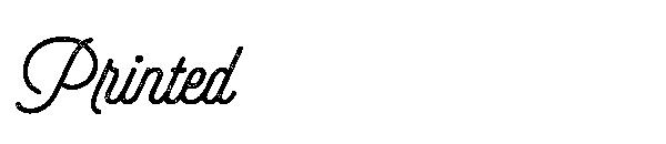 Printed字体