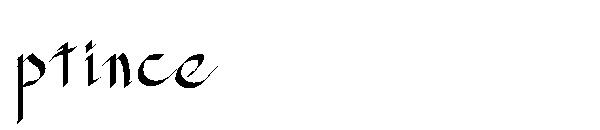 ptince字体
