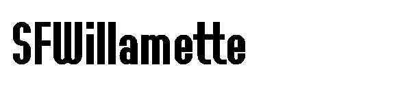 SFWillamette字体