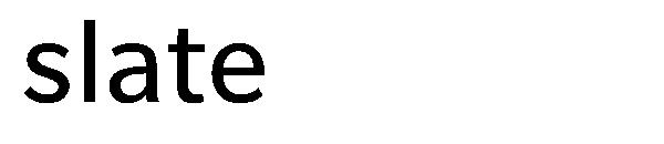 slate字体