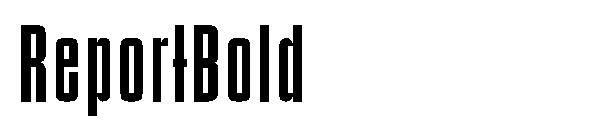 ReportBold字体