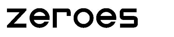 zeroes字体c