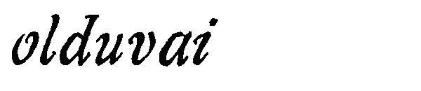 olduvai字体
