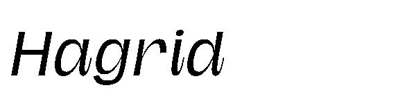 Hagrid字体