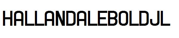 HallandaleBoldJL字体