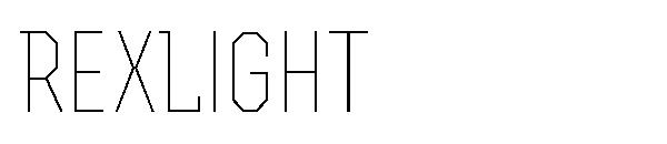 RexLight字体