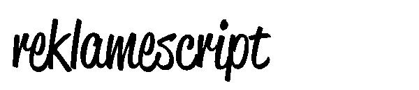 reklamescript字体
