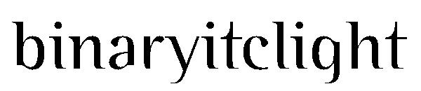 binaryitclight字体