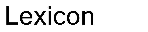 Lexicon字体