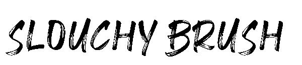 slouchy brush字体