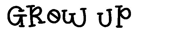 GROW UP字体