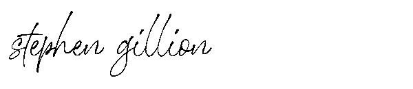 stephen gillion字体