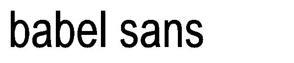 babel sans字体