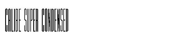 Calibe Super Condensed字体