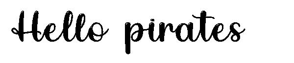 Hello pirates字体