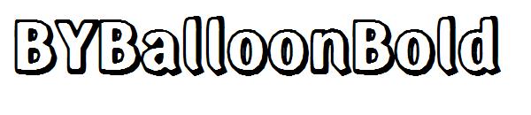BYBalloonBold字体