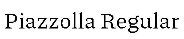 Piazzolla Regular字体