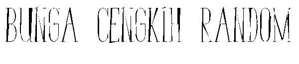 Bunga Cengkih Random字体