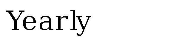 Yearly字体
