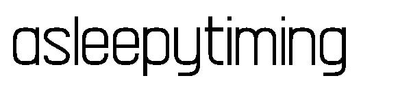 asleepytiming字体